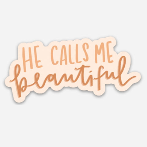 Dear Heart || He Calls Me Beautiful Sticker