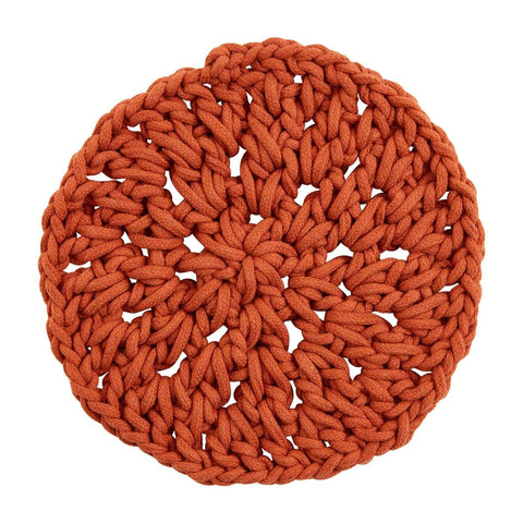 Round Knotted Cotton Trivet