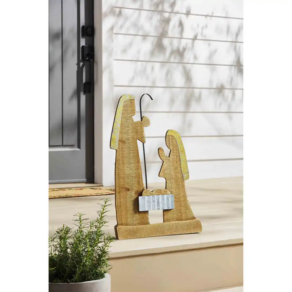 Nativity Stand WOOD NATIVITY STAND – A Sign of Grace, LLC DBA: Mezoozah Boutique ...