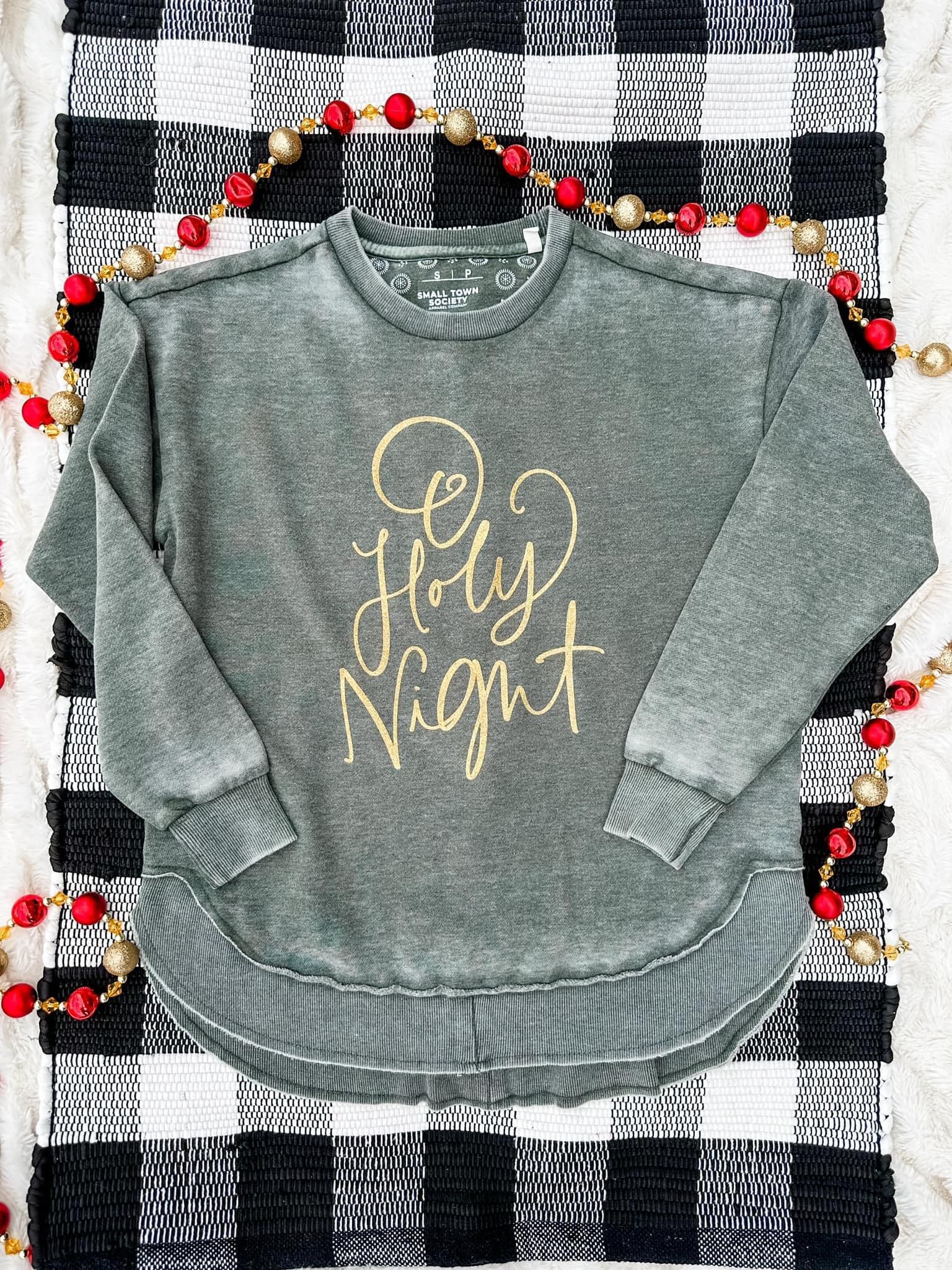 Oh Holy Night Vintage Fleece Top