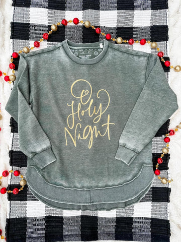 Oh Holy Night Vintage Fleece Top