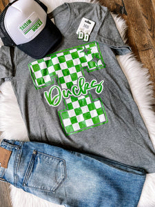 Spirit Checkered Mascot Tee || Taylor Ducks