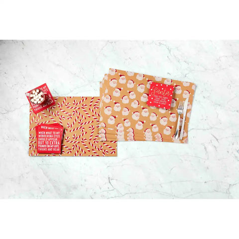 PAPER CHRISTMAS PLACEMAT SET