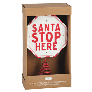 Santa Stop Tree Topper – A Sign of Grace, LLC DBA: Mezoozah Boutique ...