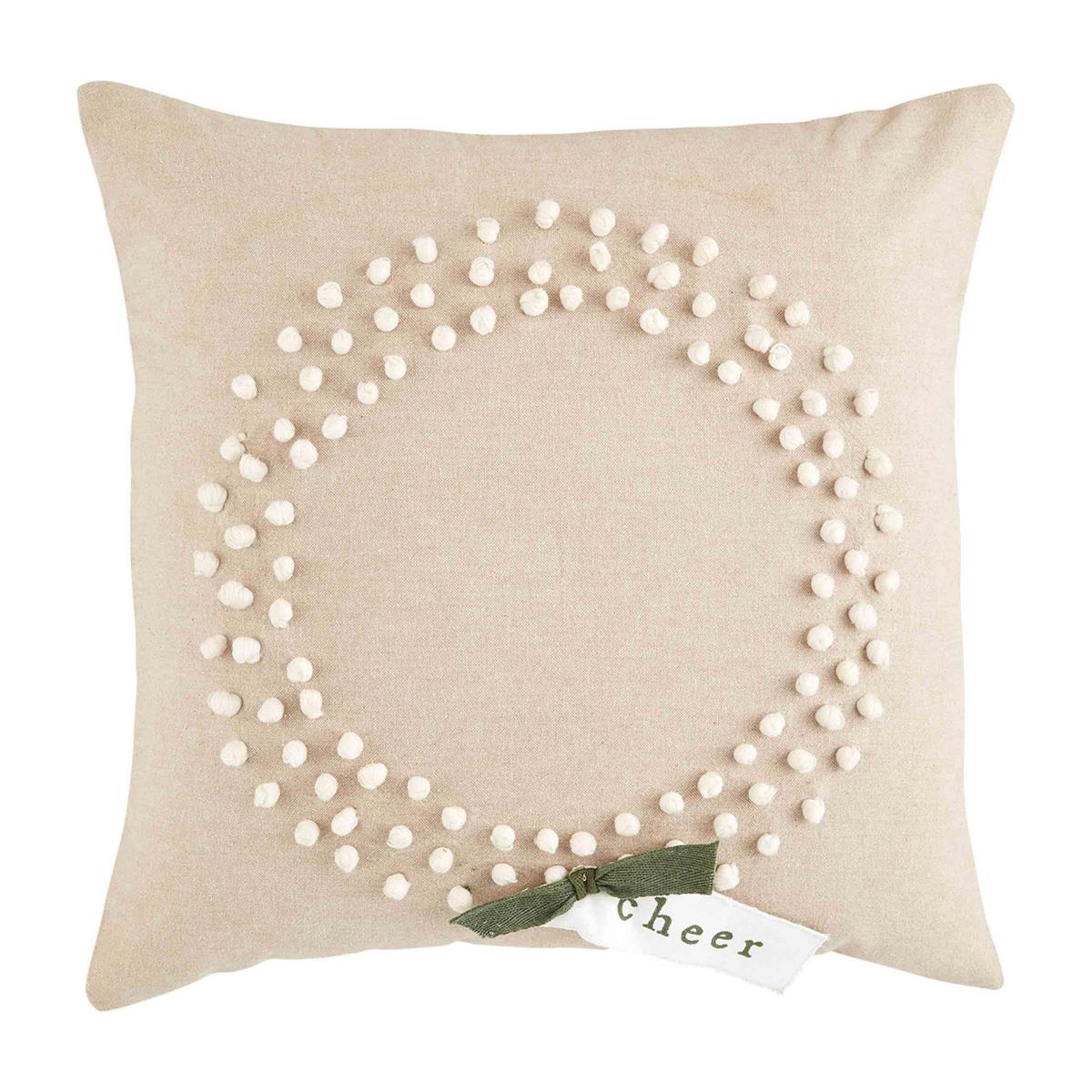 Chunky Knot Wreath Pillow