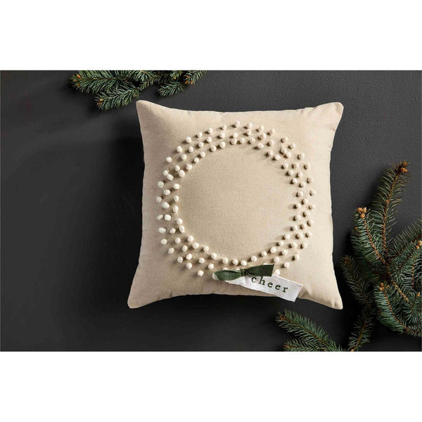 Chunky Knot Wreath Pillow