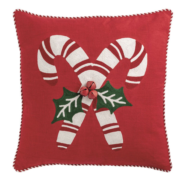 Whimsy Embroidered Christmas Pillows