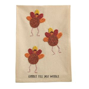 Beaded Thanksgiving Towel