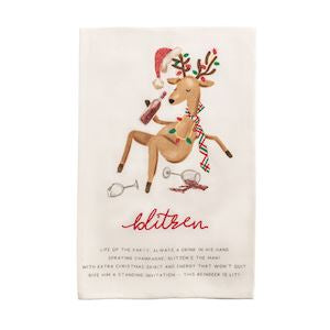 Reindeer Poem Towel