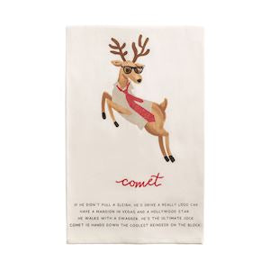 Reindeer Poem Towel