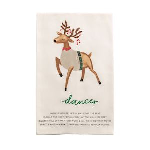 Reindeer Poem Towel