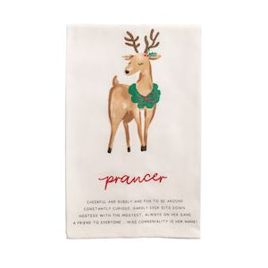 Reindeer Poem Towel