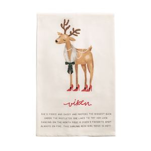 Reindeer Poem Towel