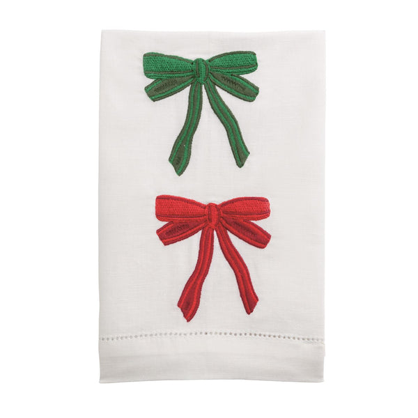 Bow Embroidered Towels