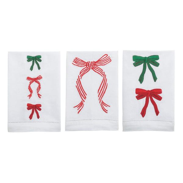Bow Embroidered Towels