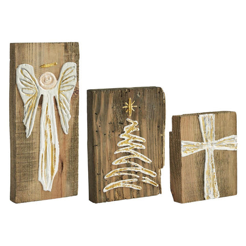 Gold Christmas  Plaques