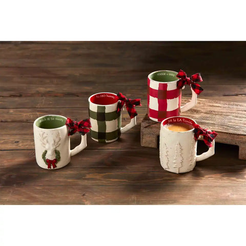 TREES LODGE PATTERNED MUGS