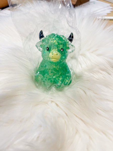 Glitter Highland Cow Squishy