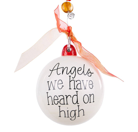 Angels We Have Heard on High Ceramic Ornament