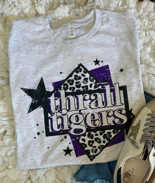 Stars & Leopard Spirit Tee || Thrall Tigers