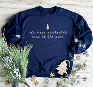 The Most Wonderful Time of the Year Pullover|| Navy