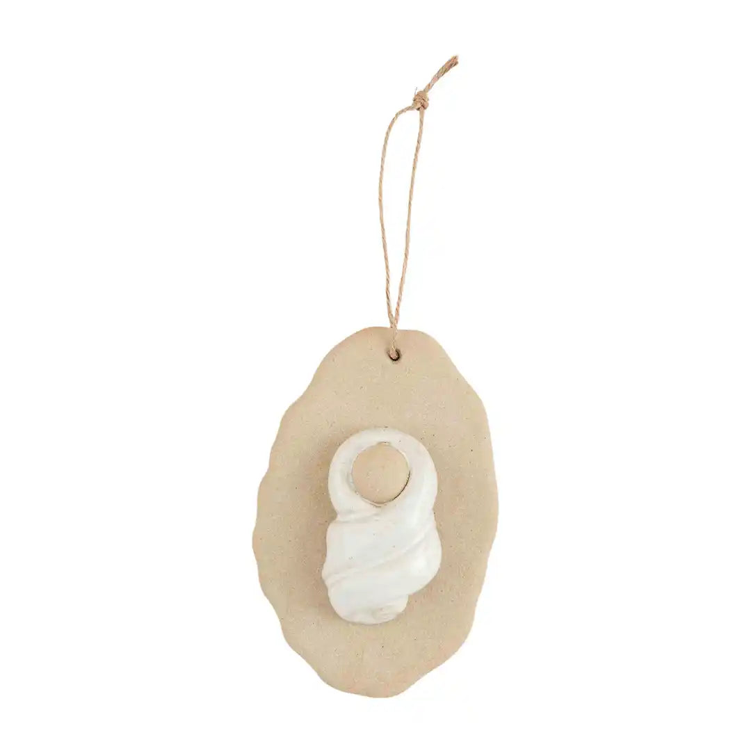 STONE + CERAMIC RELIGIOUS ORNAMENT