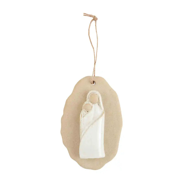 STONE + CERAMIC RELIGIOUS ORNAMENT