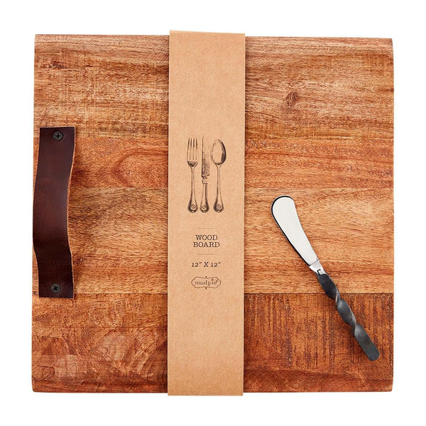 Leather Handle Board Set || Square