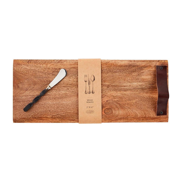 Leather Handle Board Set || Rectangle