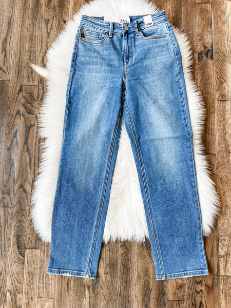 Judy Blue || Francie High Waist Straight Ankle Jeans