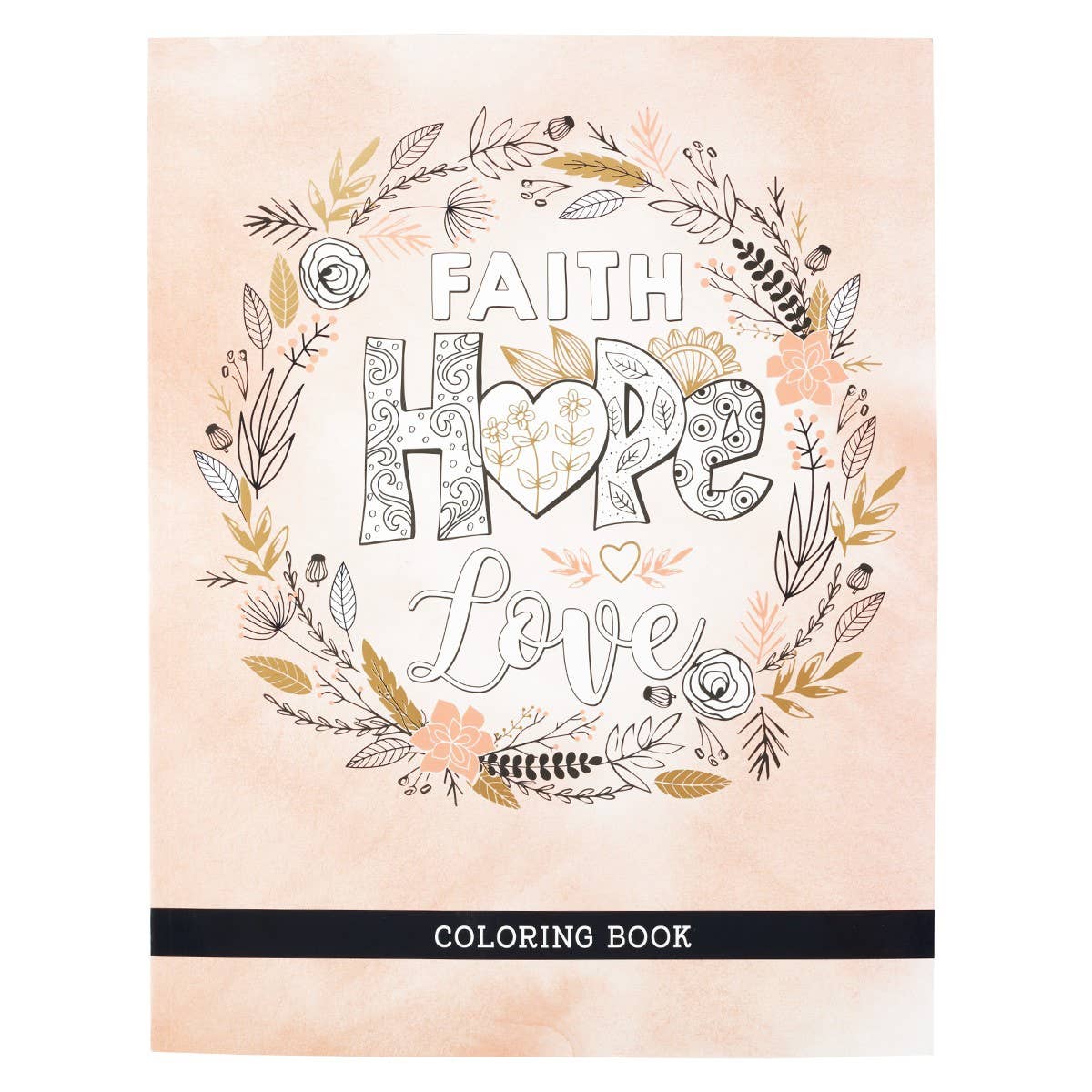 Coloring Book Faith Hope Love