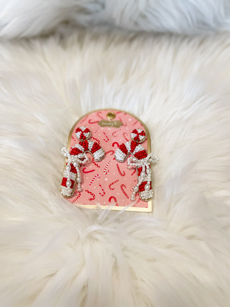 HOLIDAY BEADED EARRINGS