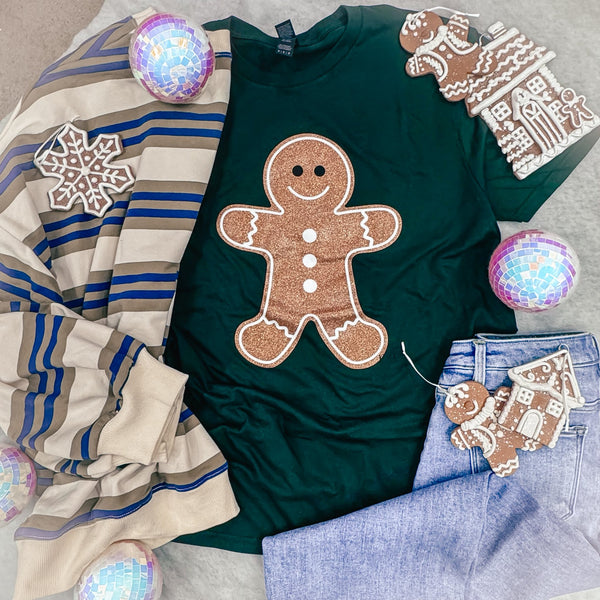 Forest Glitter Gingerbread Tee