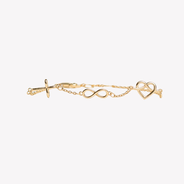 Rizen || Faith, Hope, Love Bracelet - Gold