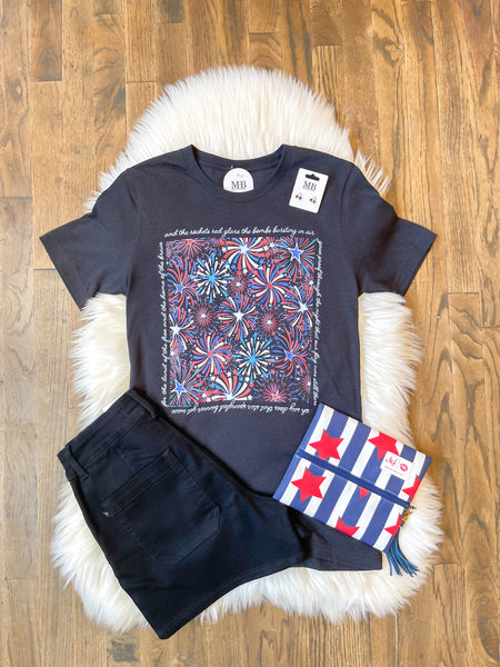 Star Spangled Banner Fireworks Tee