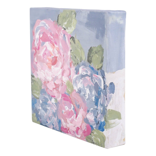 Pink & Blue Hydrangea Canvas