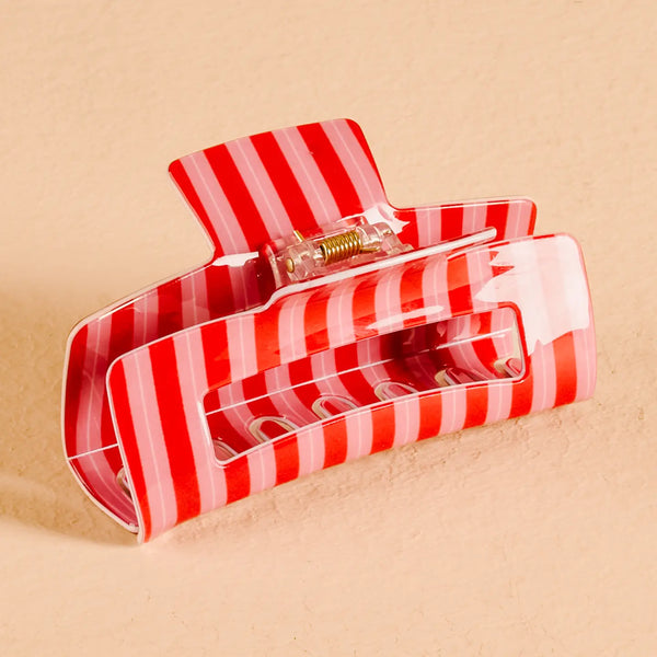 Claw Clip - Peppermint Stripes