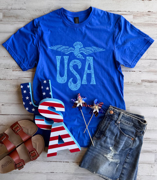 USA Eagle Tee || Royal