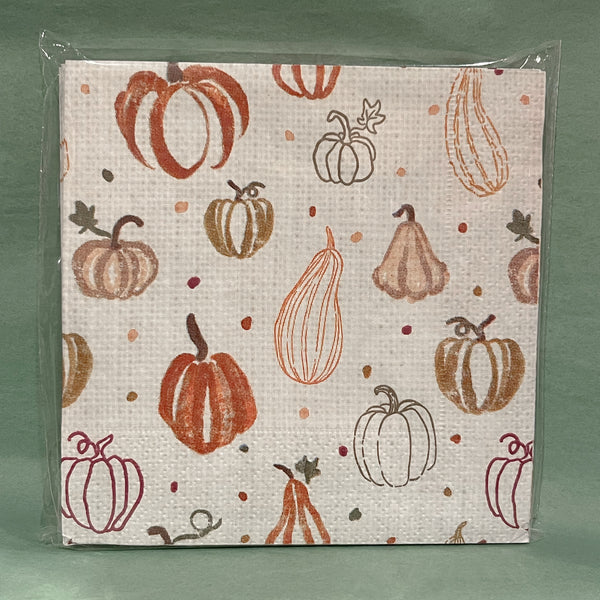 THANKSGIVING COCKTAIL NAPKIN SET