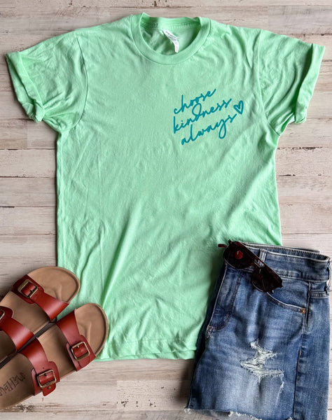 Choose Kindness Always Tee || Mint
