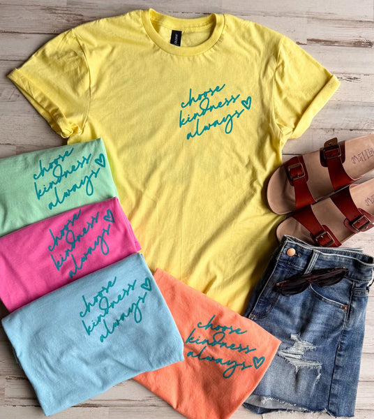 Choose Kindness Always Tee || Yellow
