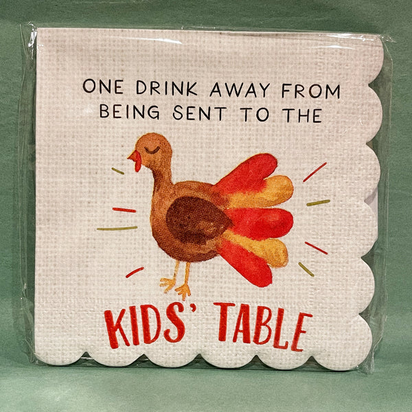 THANKSGIVING COCKTAIL NAPKIN SET