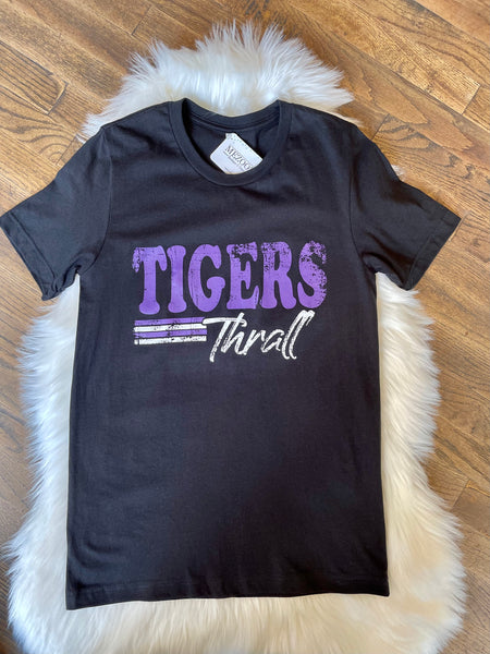 Retro Lines School Spirit Tee || Thrall Tigers