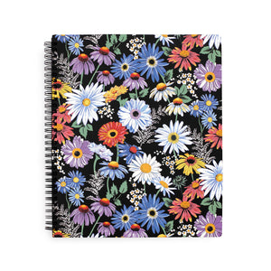 Daisy Fields Bright Notebook with Pocket