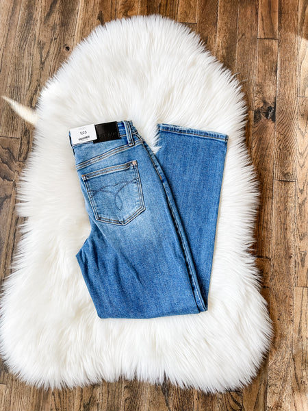 Judy Blue || Francie High Waist Straight Ankle Jeans