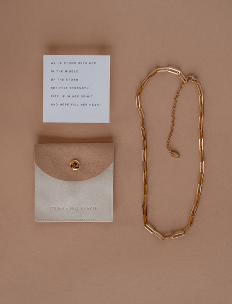 Dear Heart || Strong + Full of Hope Necklace