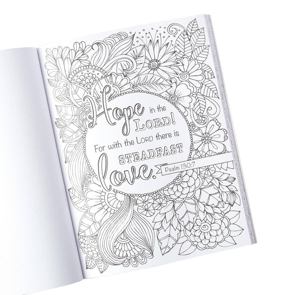 Coloring Book Faith Hope Love