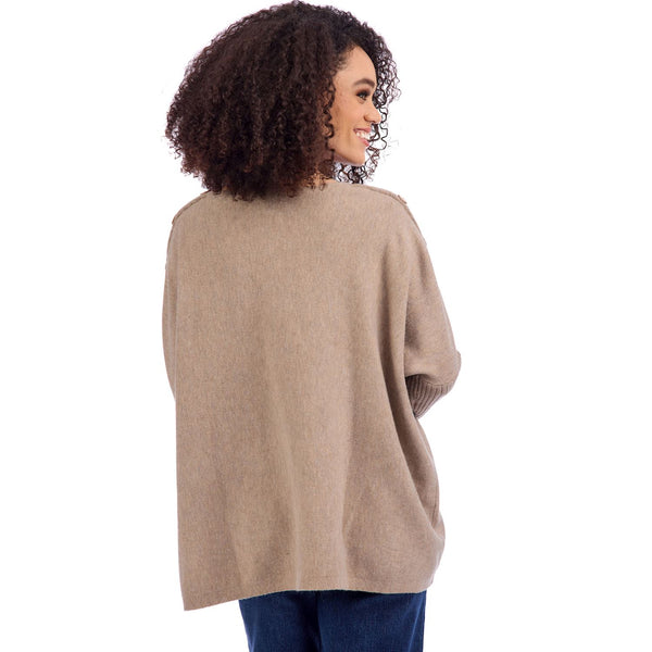 Sheffield Button Sweater || Tan