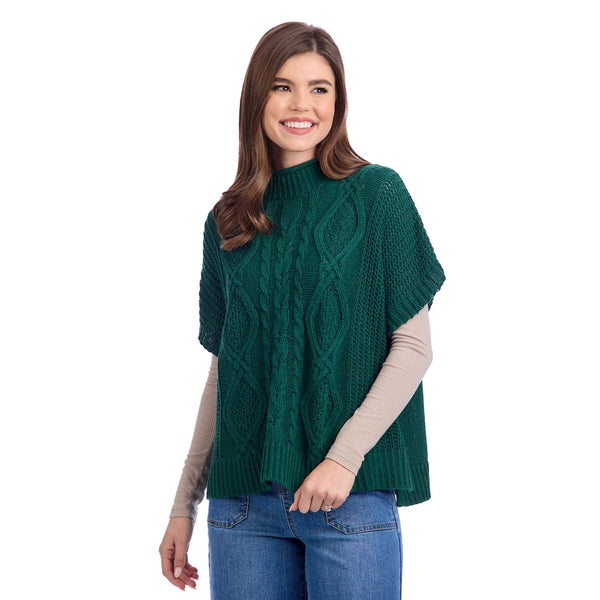 Claude Cable Knit Sweater || Green