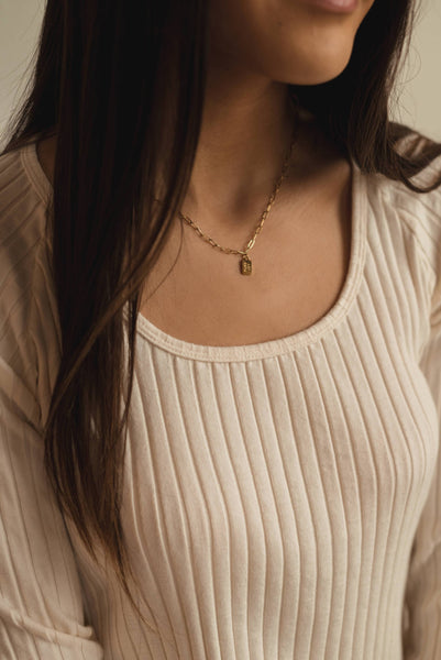 Dear Heart || Pure Joy Mini Tag Necklace